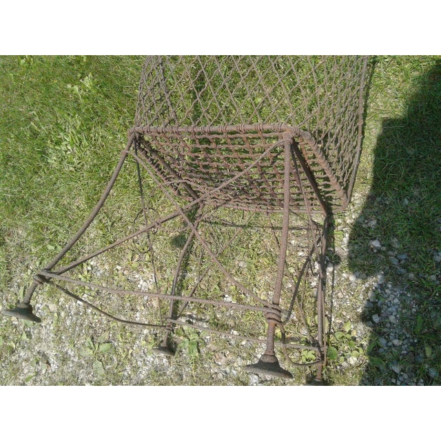 Antique Victorian Style Wire Chairs - Set of 2 For Sale - Image 12 of 12