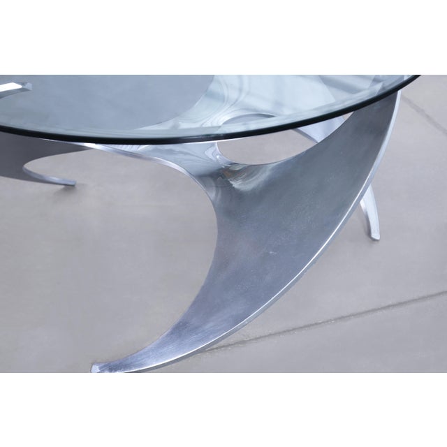Mid-Century Aluminum Coffee Table by Knut Hesterberg for Ronald Schmitt For Sale - Image 11 of 13