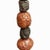 Contemporary Marc Zimmerman "Stone Perch 2" Glazed Ceramic Totem, 60 Inches Tall, Rounded Earth Tone Forms, Bird Crown, Contemporary Art West Coast For Sale - Image 3 of 7