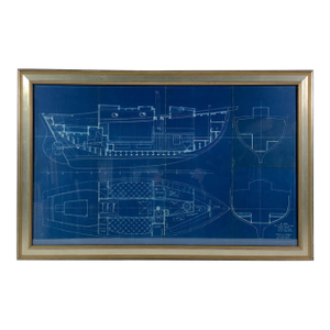 Yacht Blueprint by John G Alden, 1931