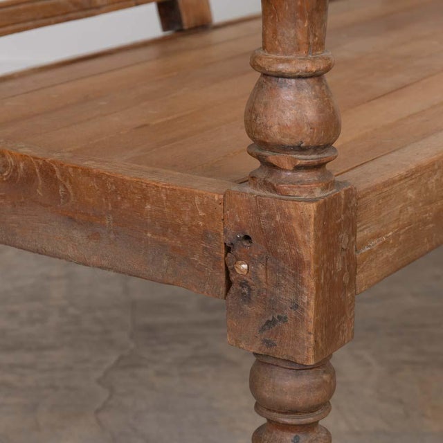 1920s Provincial French Carved Wood Bench For Sale - Image 16 of 18