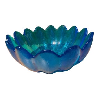 Mid-Century Modern Blenko Lotus Bowl For Sale
