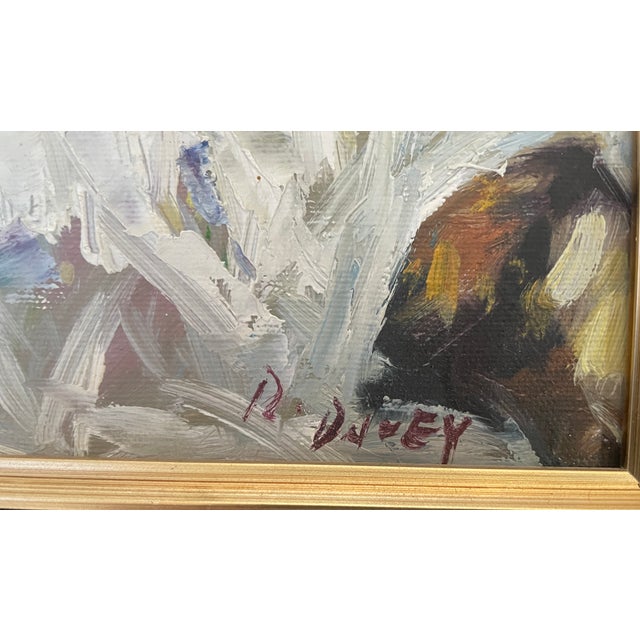 Randall Davey Mid 20th Century Randall Davey, Reclining Nude, Oil on Canvas, 8" X 10" For Sale - Image 4 of 8