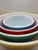 Mid-Century Modern Vibrant 1940s Pyrex Primary Colors Mixing Bowl Complete Set For Sale - Image 3 of 17