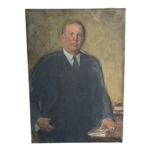 Frank Tolles Chamberlin (1873–1961) – Portrait of an Executive – Oil on Canvas