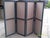 This is an amazingly beautiful french 4-panel screen with a famous check fabric. This item will add beauty to any setting...