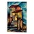 Henry Emil Salloch Original Watercolor on Paper Expressionist European Townscape, 1962. For Sale