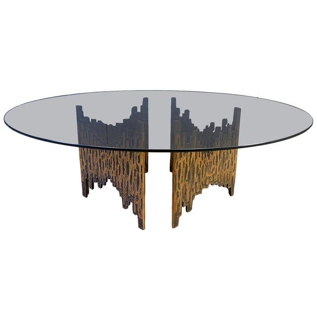 Brutalist Bronze Coffee Table, 1970s For Sale - Image 12 of 12