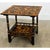 Vintage Painted Square Low Table with Shell Découpage For Sale In Baton Rouge - Image 6 of 11