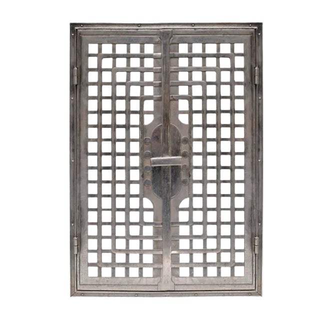 Antique Cast Iron Door by Otto Wagner For Sale