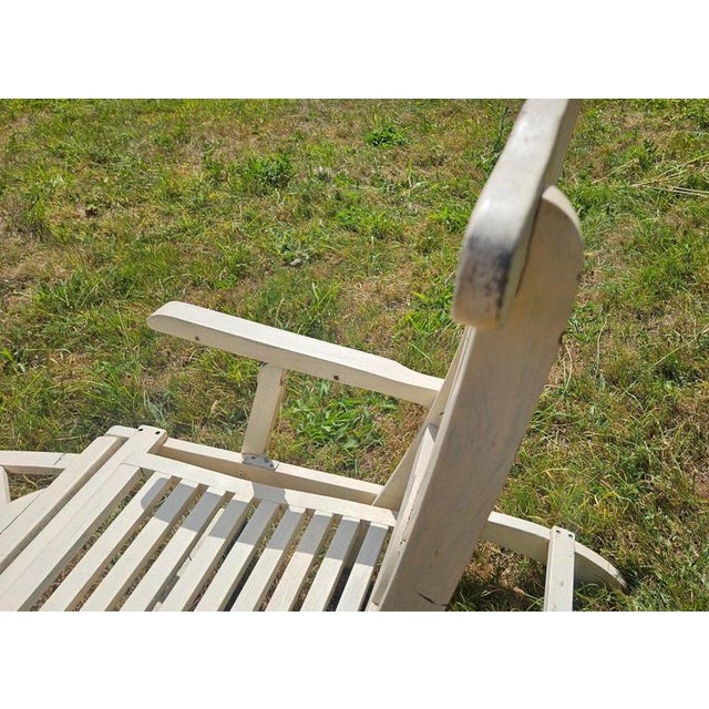 British Art Deco Folding Sunray Garden Lounger, 1930 For Sale - Image 12 of 18