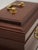 Virginia Metalcrafters 1980s Virginia Metalcrafters Colonial Williamsburg Mahogany Tea Caddy For Sale - Image 4 of 10