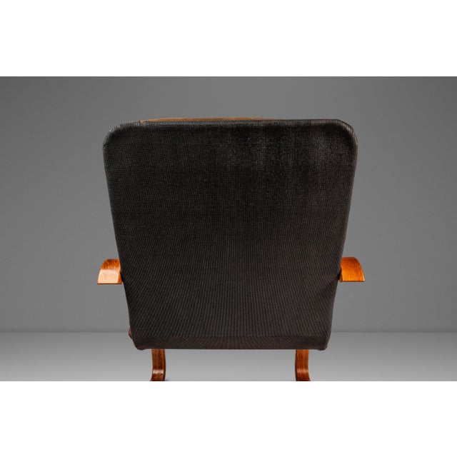 Brown Mid-Century Scandinavian Modern Bentwood Lounge Chair in the Manner of Ingmar Relling, Scandinavia, C. 1980s For Sale - Image 8 of 18