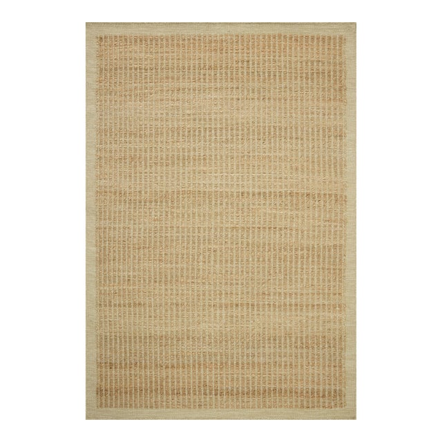 Amber Lewis x Loloi Lilah Natural / Antique Ivory 3'-6" x 5'-6" Accent Rug For Sale