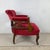 Vintage Empire Revival Upholstered Armchair With Casters For Sale - Image 4 of 12