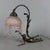 Antique Table Lamp in Pink Glass, 1900s For Sale - Image 11 of 11