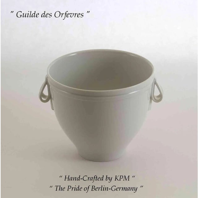 KPM Porcelain 1990s KPM Mozart Cup -White Vase For Sale - Image 4 of 8