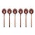 Contemporary Mepra Due 6-Piece Coffee Spoon Set, Bronze For Sale - Image 3 of 3