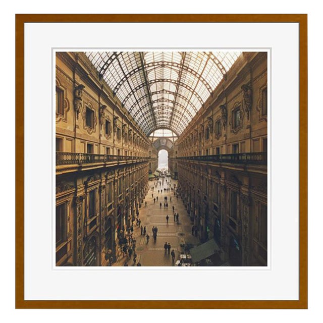 Galleria Vittorio Emanuele II 1960 by Slim Aarons Brown Framed C Print For Sale