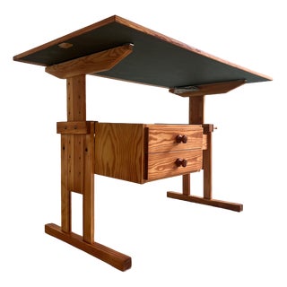Height-Adjustable Desk in Pine by Trekanten For Sale