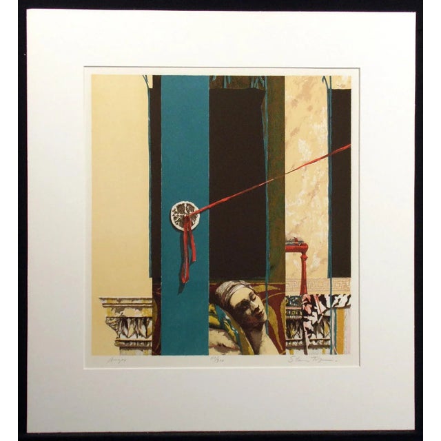Limited edition lithograph by American artist Stan Taft. Matted, not framed. Hand-signed, titled and numbered by the...