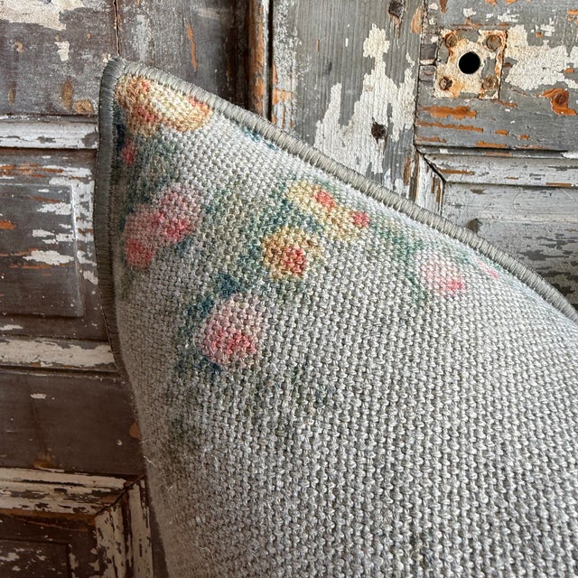French French Linen Accent Cover – Pompadour Nuage 20 For Sale - Image 3 of 6