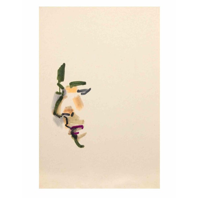 Portrait is a Black Marker Drawing realized by Reynold Arnould (Le Havre 1919 - Paria 1980). Good condition on a little...
