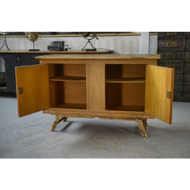 Vintage Rattan Sideboard, 1960s For Sale - Image 3 of 13