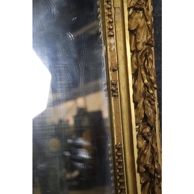 Monumental Carved 19th C Louis XV Gold Leaf Carved Mirror For Sale - Image 12 of 12