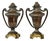 Antique Bronze and Brass Amphora-Shaped Palm Holders, 1890s, Set of 2 For Sale
