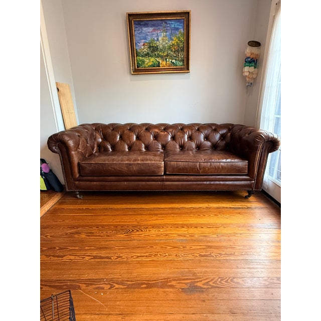 Brown Moe’s Home Collection Birmingham Sofa For Sale - Image 8 of 8