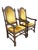 Jacobean 1980s Ethan Allen Jacobean Royal Charter Oak Dining Room Armchairs Gothic Pair For Sale - Image 3 of 15