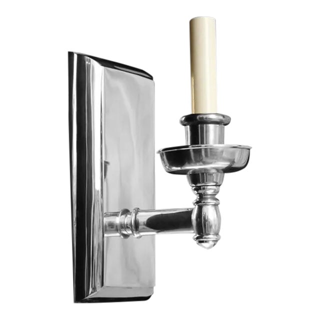 Storia Uno Sconce in Silver Finish For Sale