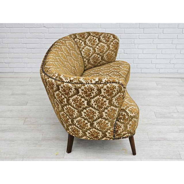 Vintage Danish Two-Seater Banana Sofa, 1960s For Sale - Image 10 of 18