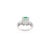 4.55 Ct Emerald and Diamond Asian Cocktail Ring Size 6 For Sale In New York - Image 6 of 12