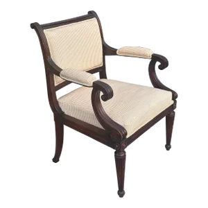 Antique 19c Regency Mahogany Arm Chair