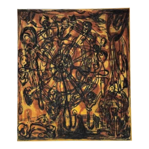 1991 Abstract Color Etching by Morrison