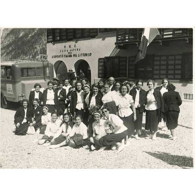Casa Alpina memorial photo is an original Black and white photograph realized by an Anonymous Italian photographer. With...