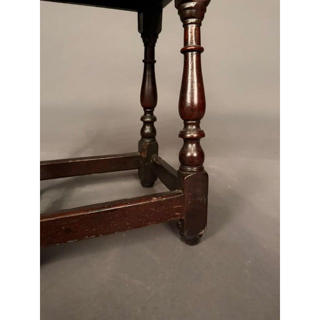 English 18th Century Country English Oak Low Stool, Circa 1780 For Sale - Image 3 of 13