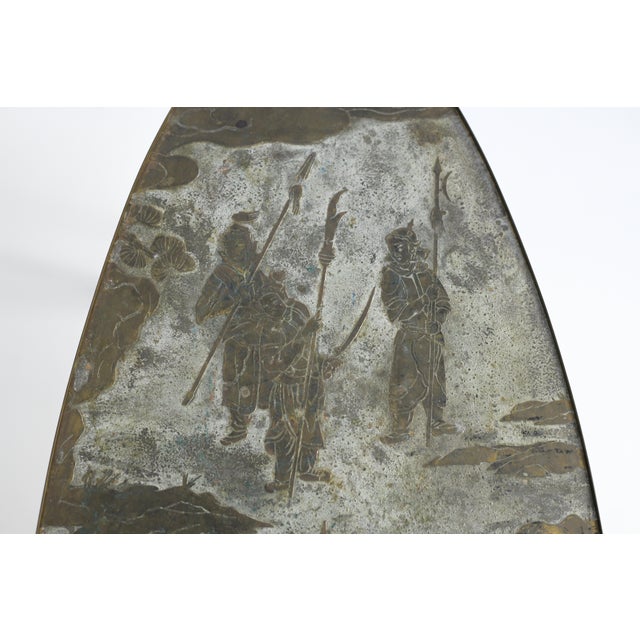 Philip and Kelvin LaVerne Ming Coffee Table by Philip & Kelvin Laverne, Bronze & Pewter, 1965 For Sale - Image 4 of 13
