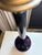 Metal Rare Pair - Vintage Marbro Amethyst Art Glass Table Lamps, McM, C. 1960s, Brass Base, 58.5" Tall For Sale - Image 7 of 12