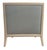 Nancy Corzine Modern Nancy Corzine Light Blue Leather Slipper Chair For Sale - Image 4 of 4