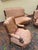 Wood Umbertine Living Room Set in Walnut, 1890s, Set of 3 For Sale - Image 7 of 8