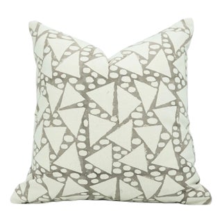 Fabdivine Indian Block Print Cushion Cover 12x20 Inch Thick Cotton-Triangle For Sale