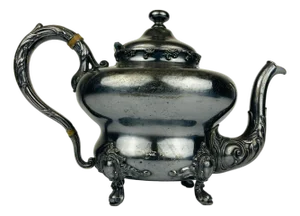 Antique Silver-Plated Teapot from Barbour Silver Company, USA, Late 19th Century