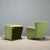 Green Vintage Green Armchairs, 1950s, Set of 2 For Sale - Image 8 of 9