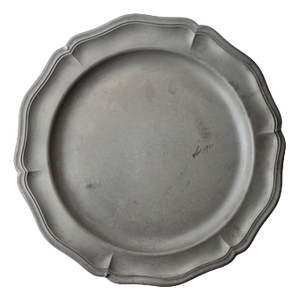 Vintage Pewter Wall Plate, 1940s