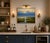 Realism Original Coastal Marsh Oil Painting, 20 X 24 Unstretched Canvas, Blue Sky Wetlands Landscape Art For Sale - Image 3 of 4
