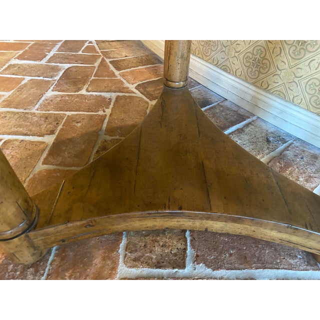 1990s Bausman Alder Wood End Table For Sale - Image 4 of 10