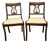 Mid-Century Duncan Phyfe Style Carved Mahogany Lyre Back Side Chairs - A Pair For Sale